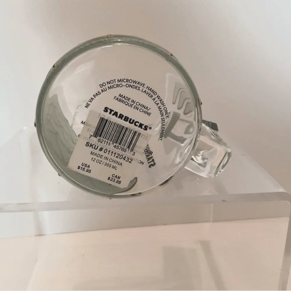 Starbucks 50th Anniversary Glass Mug New with Tags! Perfect!